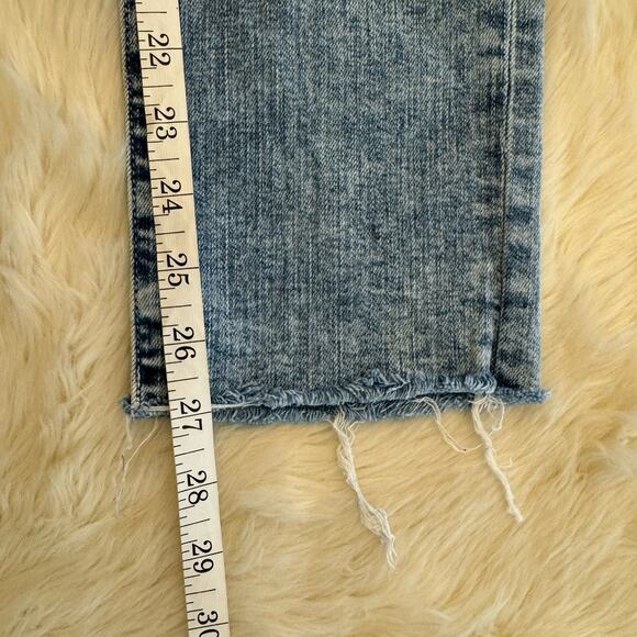 Paige Hoxton Slim Aloha Destructed Jeans 24 Frayed - Picture 13 of 16